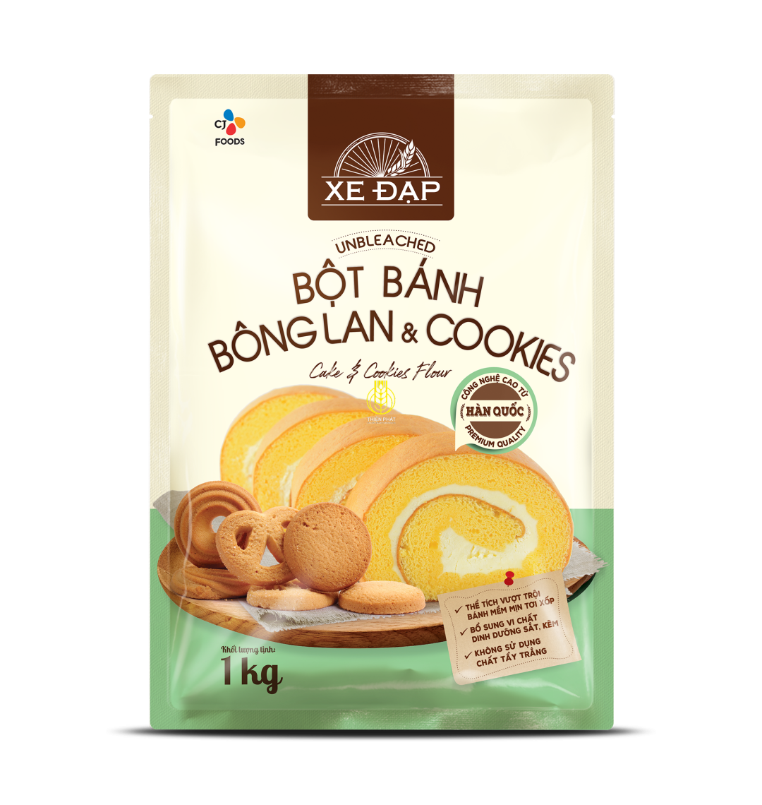 BỘT BÁNH BÔNG LAN & COOKIES - CJ XE ĐẠP