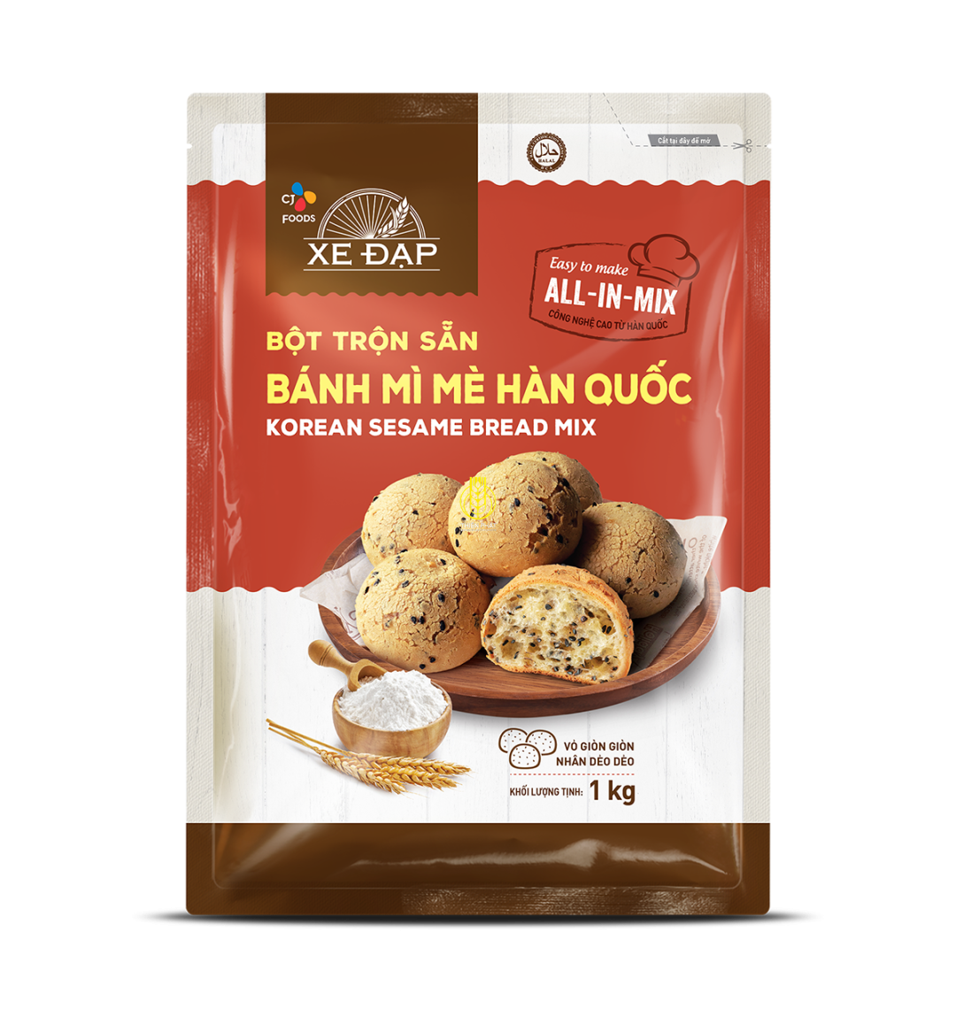 BỘT BÁNH MÌ MÈ HÀN QUỐC CJ XE ĐẠP - BỘT BÁNH MÌ MÈ HÀN QUỐC