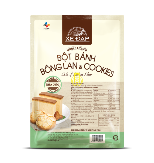 BỘT BÁNH BÔNG LAN & COOKIES - CJ XE ĐẠP