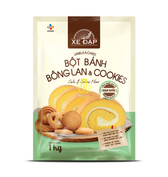BỘT BÁNH BÔNG LAN & COOKIES - CJ XE ĐẠP