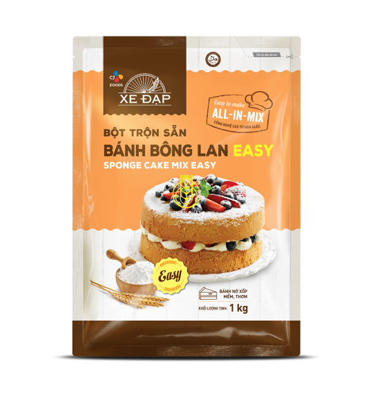 BỘT BÁNH BÔNG LAN EASY - CJ XE ĐẠP