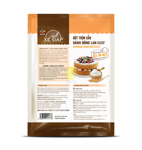 BỘT BÁNH BÔNG LAN EASY - CJ XE ĐẠP